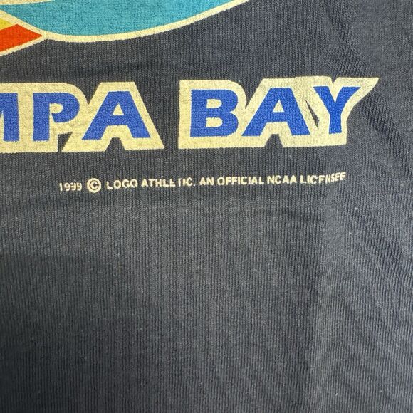 Vintage 1999 NCAA Final Four Tampa Bay T-Shirt Logo 7 Navy Blue Sz -Large NWT - Picture 6 of 12